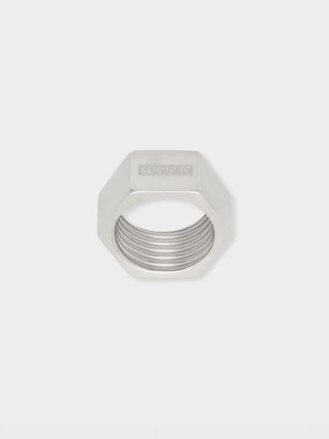 【関税込み】VETEMENTS シルバー Nut ワイドリング VETEMENTS SILVER NUT RING THICK | estateapperal | REVERSIBLE