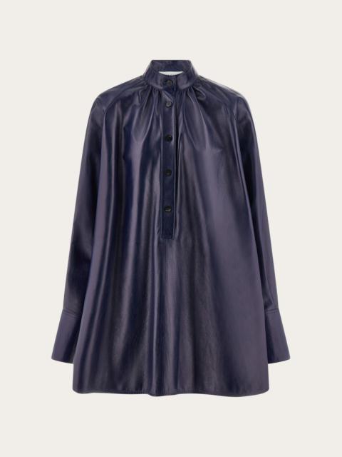 FERRAGAMO Oversize nappa shirt