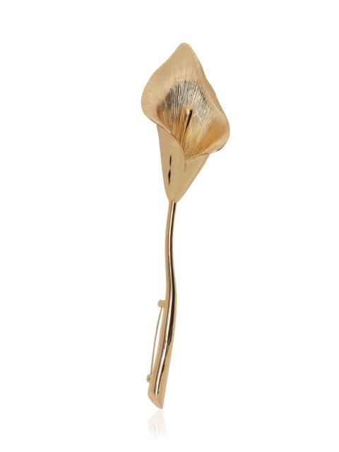 CAROLINA HERRERA Single Calla Lily Brooch gold
