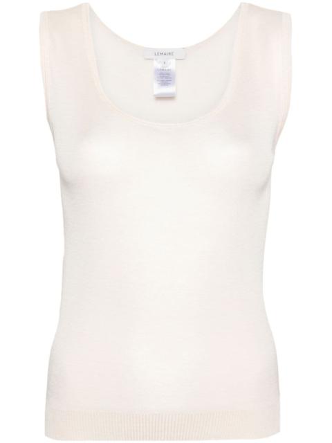 seamless semi-sheer tank top