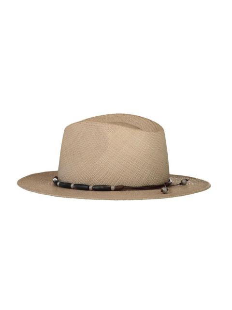 Brunello Cucinelli Horn Trim Panama Hat