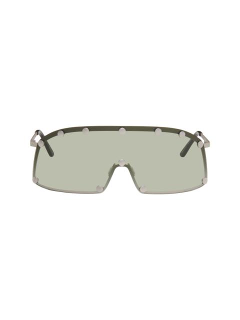 Rick Owens Silver Shielding Sunglasses