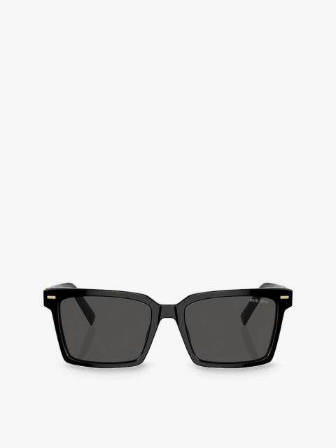 MU 13ZS rectangle-frame acetate sunglasses