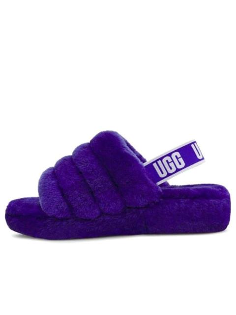 UGG (WMNS) UGG Fluff Yeah Slide Minimalistic Thick Sole Purple 1095119-VNGH
