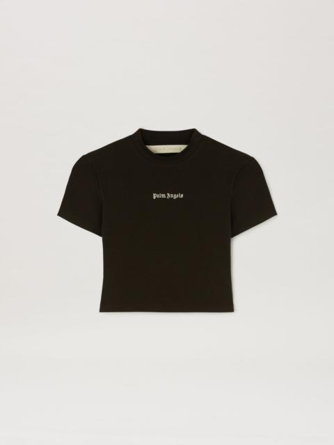 Logo fitted T-shirt black