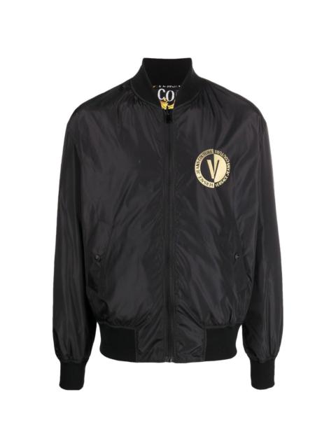 VERSACE JEANS COUTURE chest logo-print bomber jacket