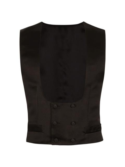 Dolce & Gabbana sleeveless silk jacket