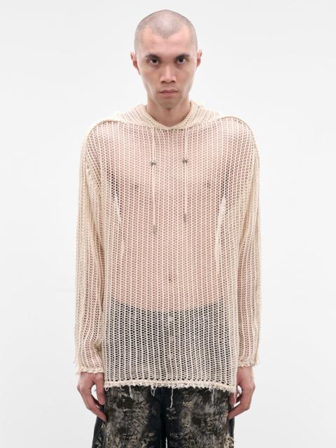 Thug Club White Line Mesh Knit Hoodie