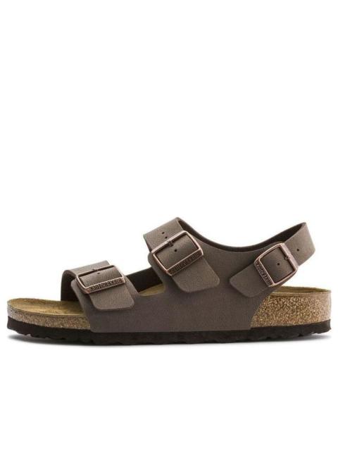 BIRKENSTOCK Birkenstock Milano Birko-Flor Birkibuc Narrow Fit Sandals 'Mocca' 0634503