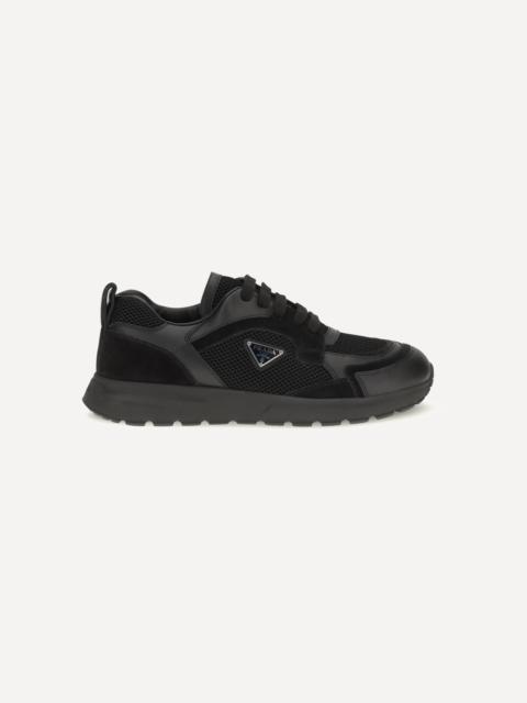Prada Prax leather and fabric Sneakers