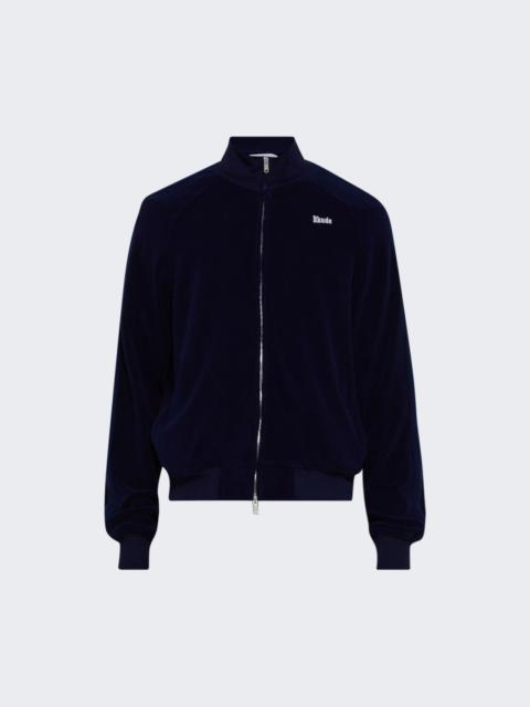 Rhude Hamptons Towel Track Jacket Navy And Navy