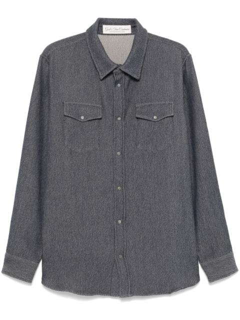 God’s True Cashmere denim cashmere shirt