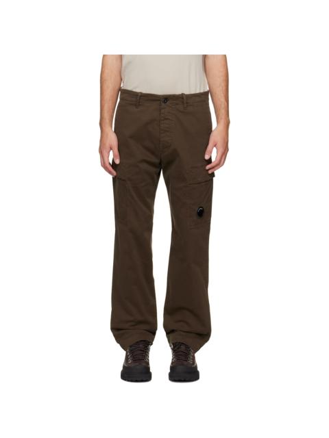 C.P. Company Khaki Stretch Sateen Regular Cargo Pants