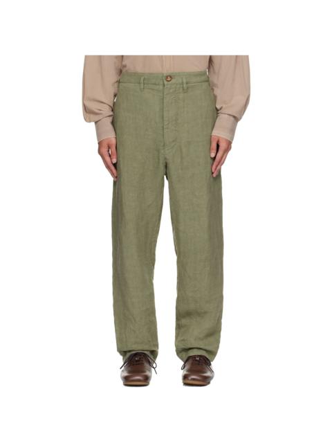 Vivienne Westwood Khaki Cropped Cruise Trousers