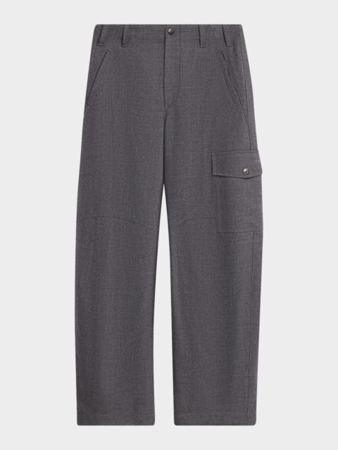 Brunello Cucinelli Mid-Rise Barrel-Leg Cargo Pants