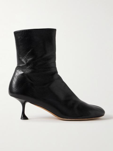 Proenza Schouler Tee Crinkled-leather Ankle Boots