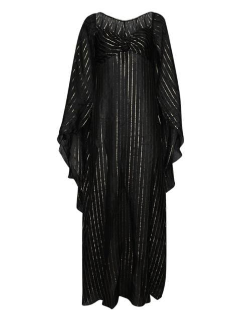 Johanna Ortiz Promise Of Splendor metallic-striped maxi dress
