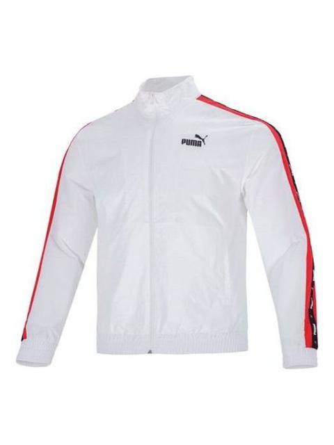 PUMA Blocking Tape Woven Jacket 'White' 536780-02