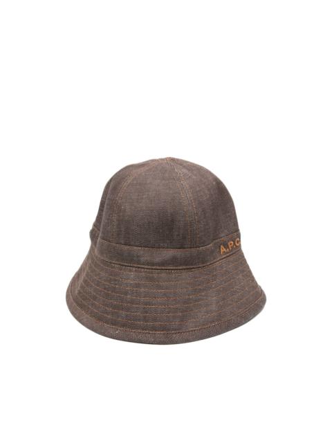 A.P.C. Le Bob logo-embroidered bucket hat