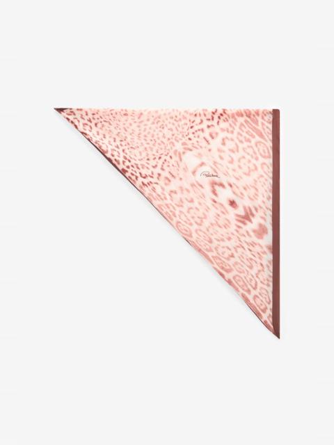 Roberto Cavalli Jaguar Pink Print Triangle