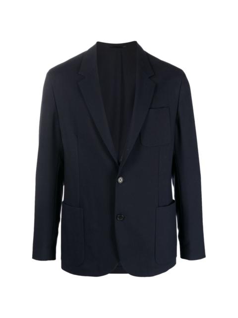 notched tailored blazer