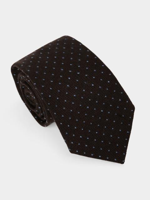 TODD SNYDER Italian Wool Pindot Tie