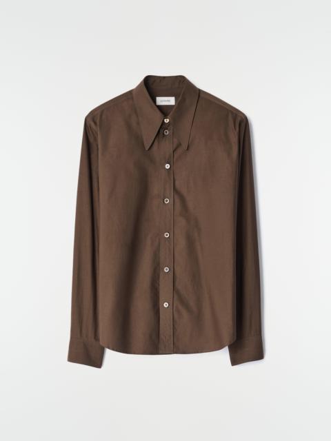 Lemaire POINTED COLLAR SHIRT IN WASHED COTTON SILK