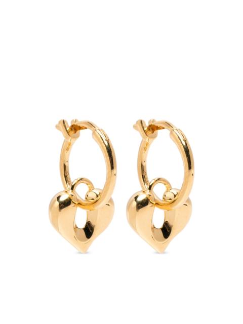 MISSOMA Molten heart-pendant hoop earrings