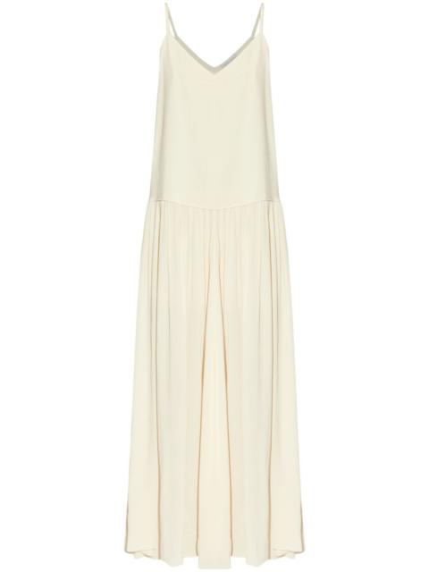 forte_forte pleat-detail maxi dress