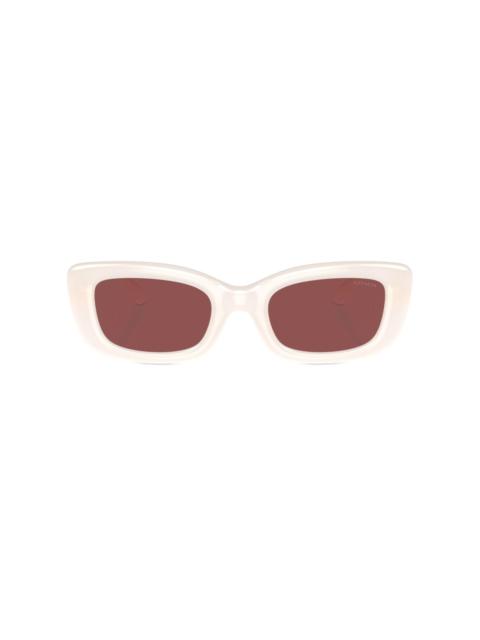 COACH logo-plaque rectangle-frame sunglasses