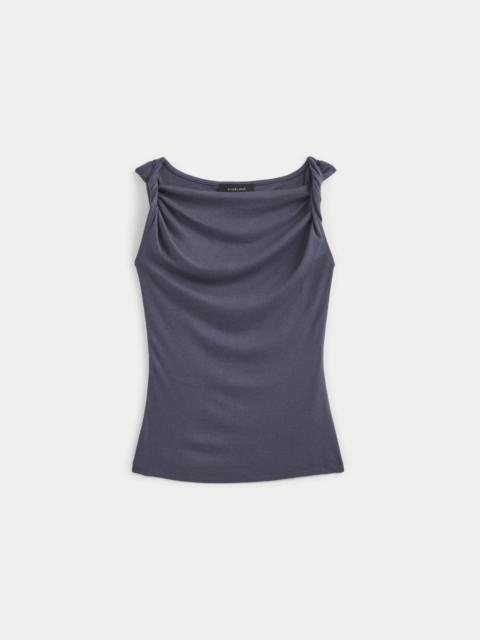 EVERLANE COWL NECK TWIST TANK IN BUTTERLUXE