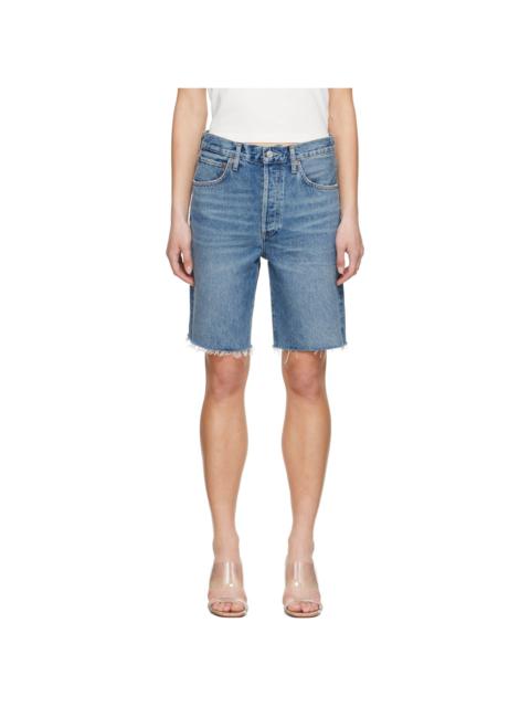 AGOLDE Blue 90's Denim Shorts