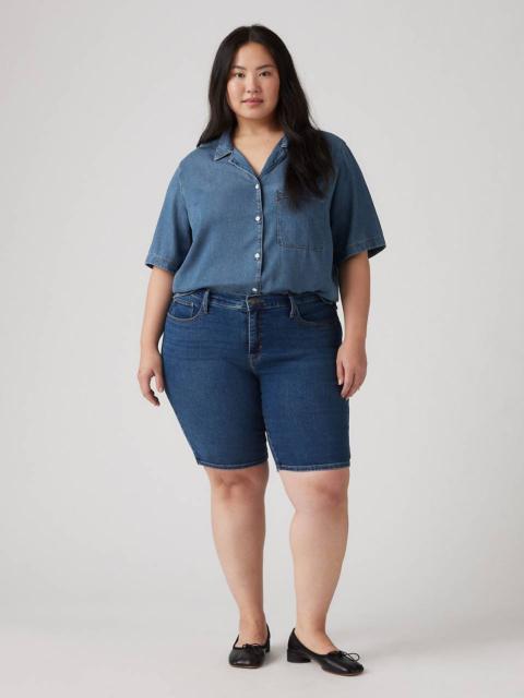 Levi's SHAPING BERMUDA WOMEN'S SHORTS (PLUS SIZE)