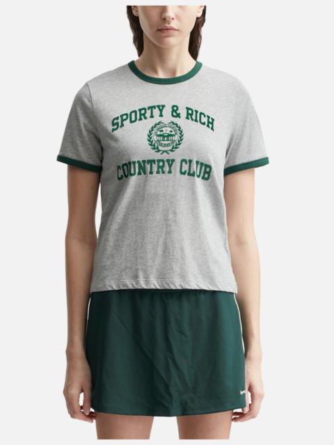 VARSITY CREST RINGER T-SHIRT