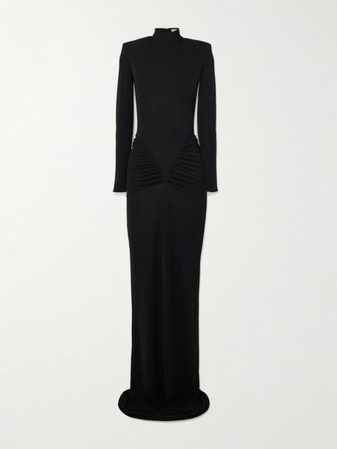 THE NEW ARRIVALS ILKYAZ OZEL Darja Draped Stretch-jersey Gown