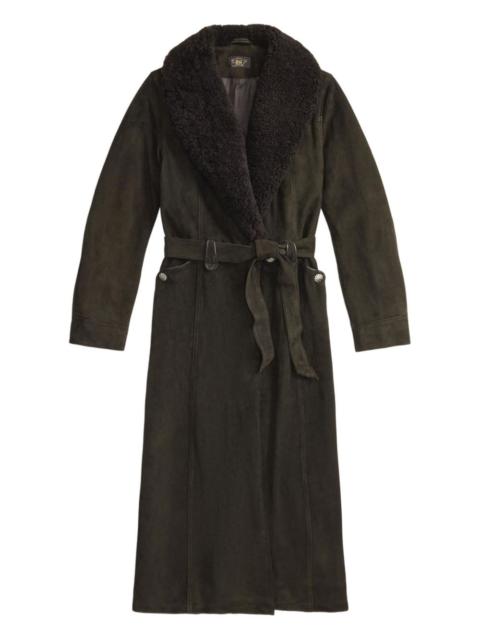 RRL by Ralph Lauren belted suede coat