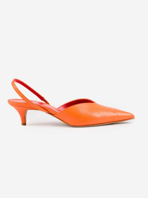 SLOWEAR Leather slingback pumps