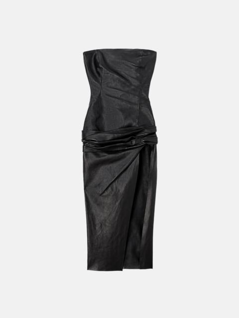 THE ATTICO MIDI DRESS BLACK