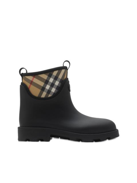 Vintage Check-detailed rain boots
