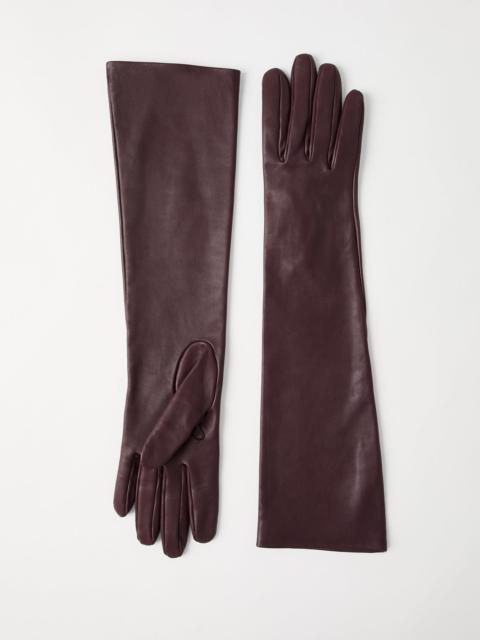 Brunello Cucinelli Soft nappa leather long gloves