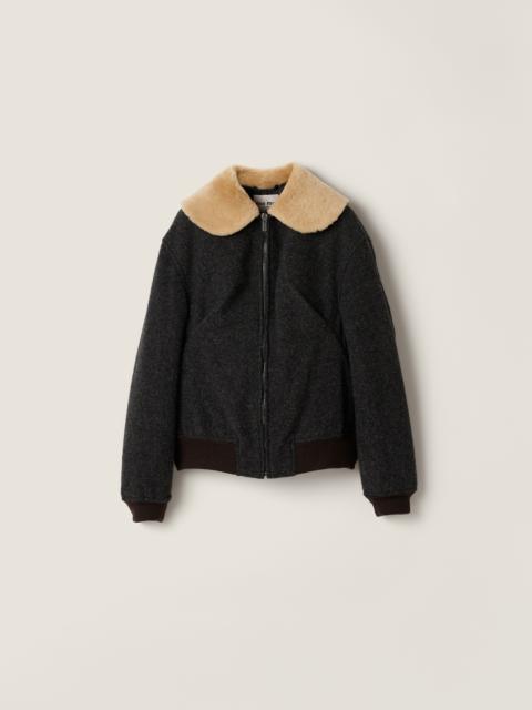 Miu Miu Shetland wool blouson jacket
