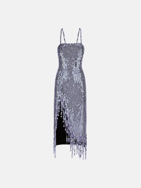 ワンピースその他 The Attico Lavender asymmetric dress with rhinestones THE ATTICO LAVENDER ASYMMETRIC DRESS WITH RHINESTONES