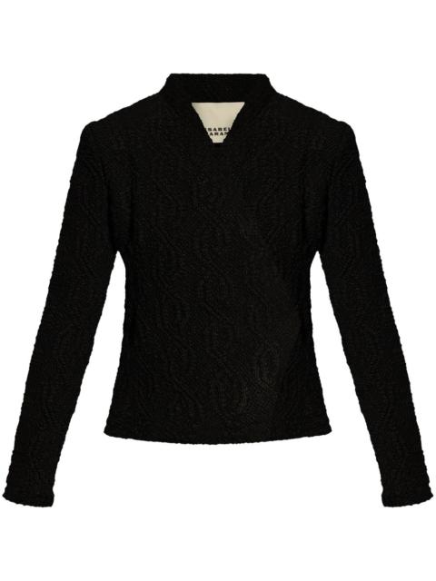 Isabel Marant Loyana cable-knit jacket