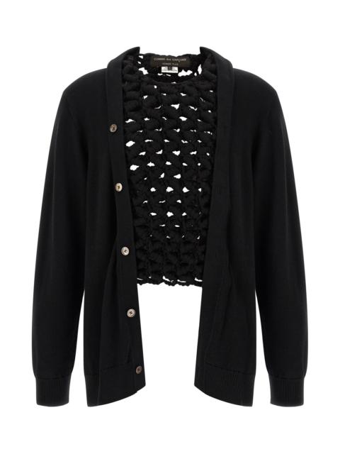 Comme des Garçons Homme Plus Woven Insert Cardigan