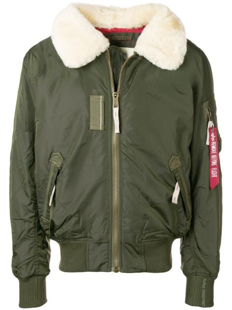 ALPHA INDUSTRIES shearling bomber jacket