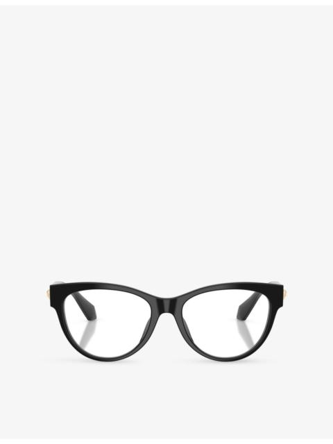 VERSACE VE3402U Oval-Frame Acetate Optical Glasses