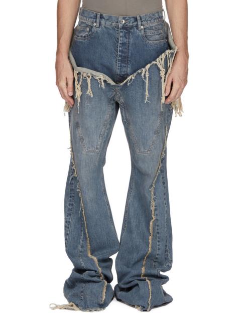 Rick Owens DRKSHDW SLIVERED BOOTCUT