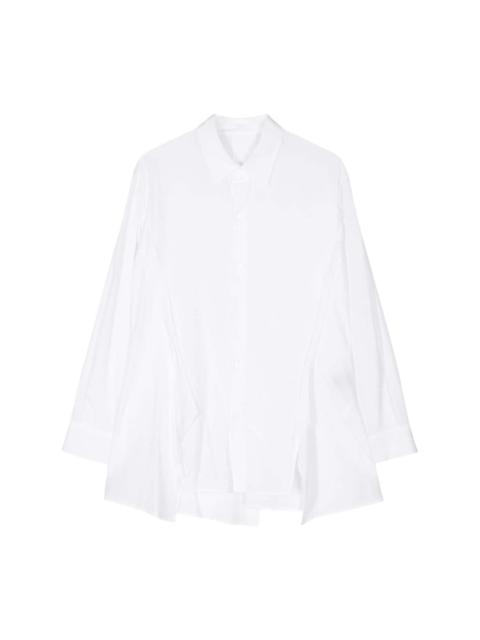 Yohji Yamamoto draped long-sleeve shirt