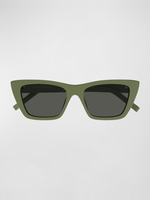 SAINT LAURENT Cat-Eye Acetate Sunglasses