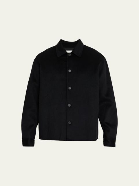 FRAME Men's Double-Face Wool Overshirt